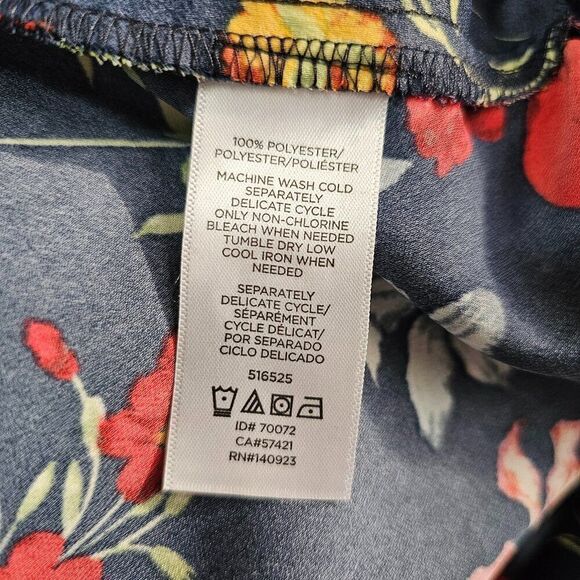 NEW W/O TAG LOFT HIGH LOW FLORAL WRAP STYLE BOHO SKIRT SIZE 12 / L - Picture 12 of 14